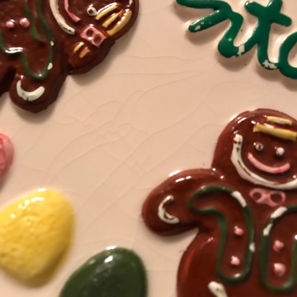 Vintage 1994 “COOKIES FOR SANTA” Plate Holiday Decor - Picture 5 of 6